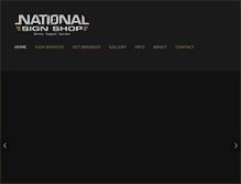 Tablet Screenshot of nationalsignshop.com